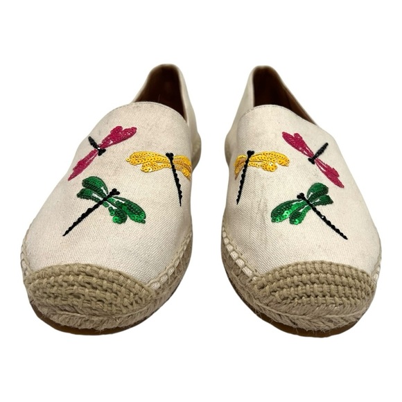 Kate Spade Dragonfly Natural Espadrille Slip On Novelty Flats Women’s 8 - Picture 5 of 16